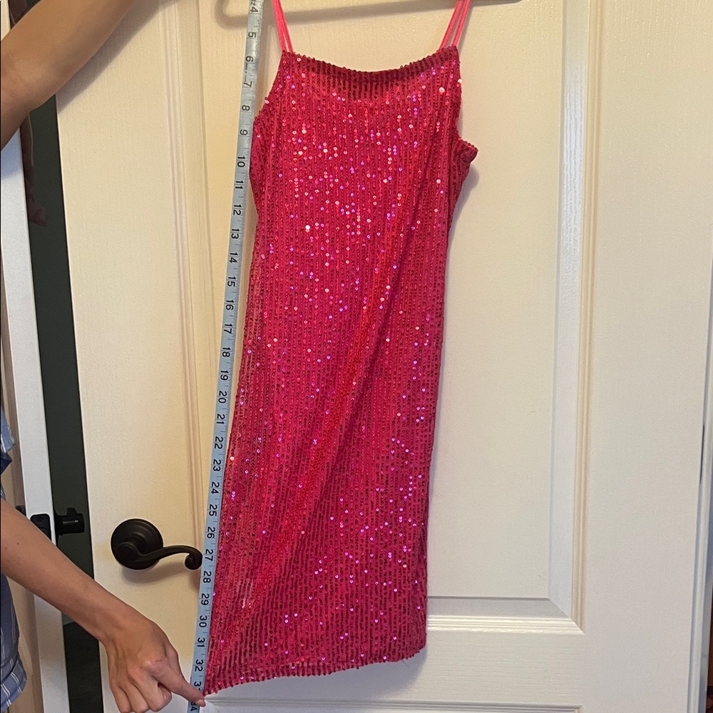 Pink Sequin Dress